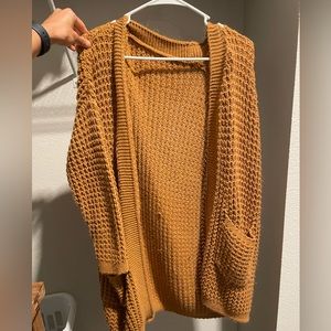 Rust Cardigan Sweater